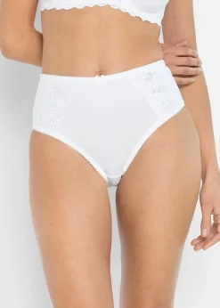Lot de 2 slips maxi avec dentelle