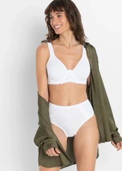 Lot de 2 slips maxi avec dentelle