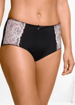 Lot de 3 slips maxi microfibre et dentelle