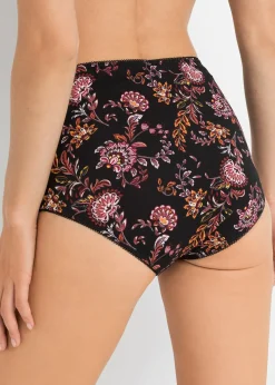 Lot de 4 slips taille haute coton