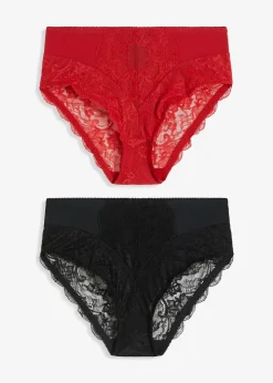 Lot de 2 slips taille haute