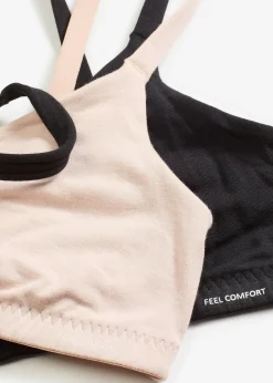 Lot de 2 soutiens-gorge bralettes Feel Comfort en modal doux