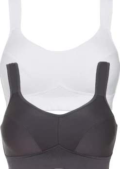 Lot de 2 soutiens-gorge de sport, maintien modéré