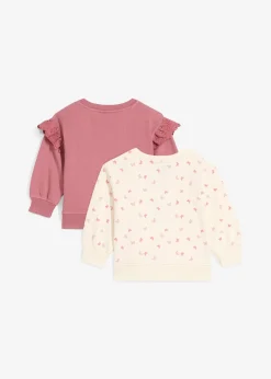 Lot de 2 sweats 100% coton