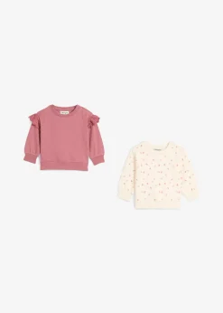 Lot de 2 sweats 100% coton