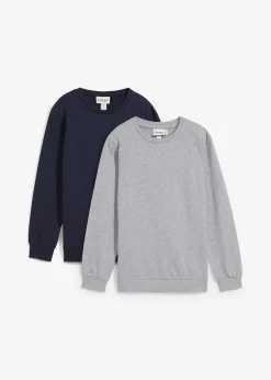 Lot de 2 sweats doux en coton mélangé