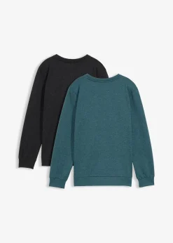 Lot de 2 sweats doux en coton mélangé