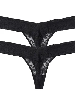 Lot de 2 tangas en dentelle