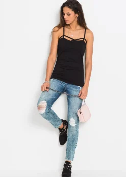 Lot de 2 tops en coton extensible