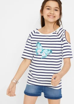 Lot de 2 T-shirts avec épaules découpées