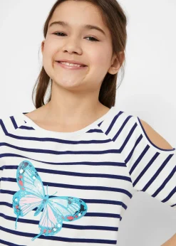 Lot de 2 T-shirts avec épaules découpées