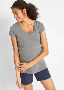 Lot de 2 T-shirts basiques de grossesse