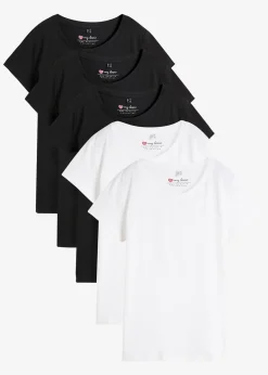 Lot de 5 T-shirts col rond