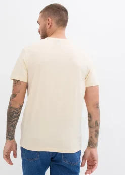 Lot de 3 T-shirts col tunisien 100% coton