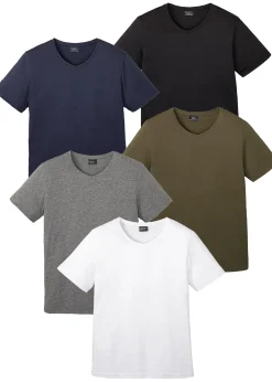 Lot de 5 T-shirts col V