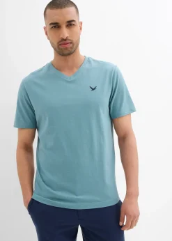Lot de 2 T-shirts col V 100% coton