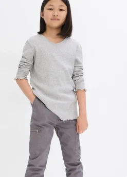 Lot de 2 T-shirts en coton côtelé