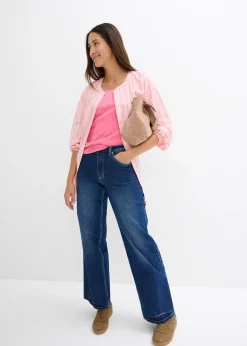 Lot de 2 T-shirts en coton côtelé