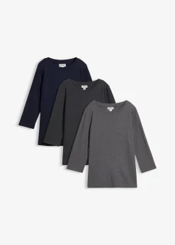 Lot de 3 T-shirts en jersey coton épais