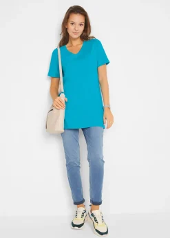 Lot de 2 T-shirts longs col V