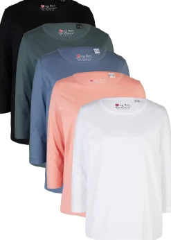 Lot de 5 T-shirts manches 3/4