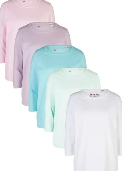 Lot de 5 T-shirts manches 3/4