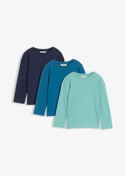 Lot de 3 T-shirts manches longues coton