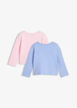 Lot de 2 T-shirts manches longues 100% coton