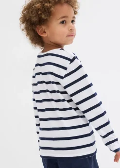 Lot de 2 T-shirts manches longues 100% coton