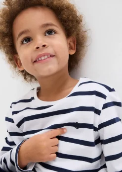 Lot de 2 T-shirts manches longues 100% coton