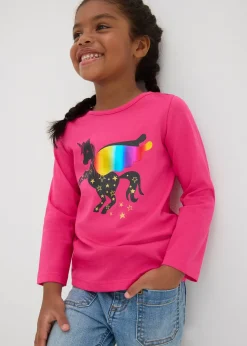 Lot de 2 T-shirts manches longues 100% coton
