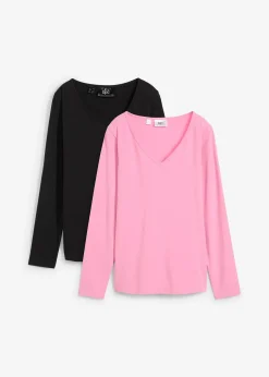 Lot de 2 T-shirts manches longues près du corps