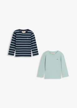 Lot de 2 T-shirts manches longues 100% coton