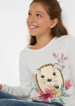 Lot de 2 T-shirts manches longues 100% coton
