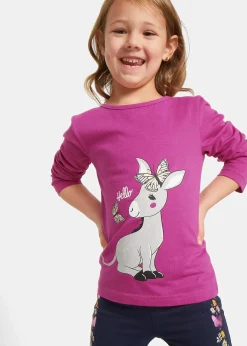 Lot de 2 T-shirts manches longues 100% coton