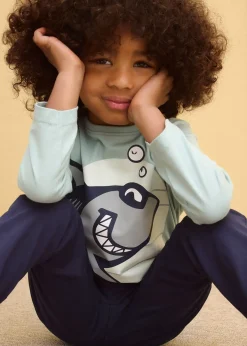 Lot de 2 T-shirts manches longues 100% coton