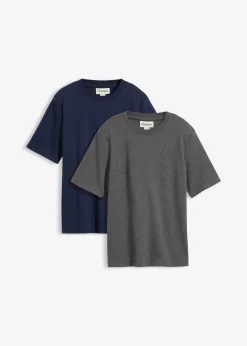 Lot de 2 T-shirts épais en jersey 100% coton