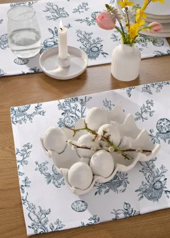 Lot de 6 œufs déco avec support