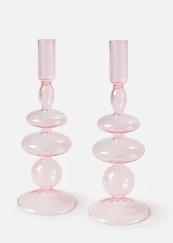 Lot de 2 bougeoirs