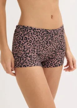 Lot de 4 boxers femme en microfibre lisse