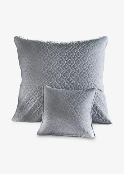 Lot de 2 housses de coussin avec surpiqûres
