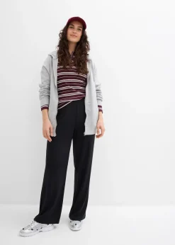 Lot de 2 pantalons en jersey côtelé