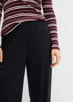 Lot de 2 pantalons en jersey côtelé