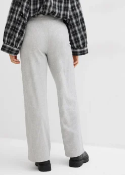 Lot de 2 pantalons en jersey côtelé