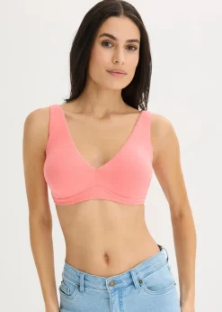 Lot de 2 soutiens-gorge bralette coton sans armatures