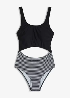 Maillot 1 pièce à découpe