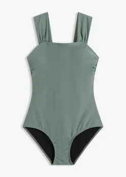 Maillot 1 pièce sculptant à bretelles larges, maintien modéré
