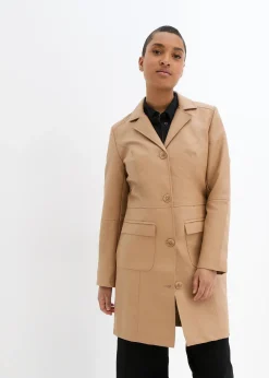 Manteau avec revers, cintré