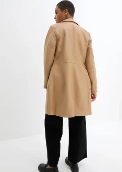 Manteau avec revers, cintré