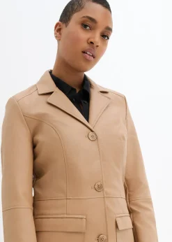 Manteau avec revers, cintré